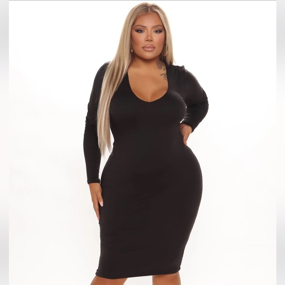 Fashion Nova Amilia Double Lined Midi Dress - Picture 7 of 12